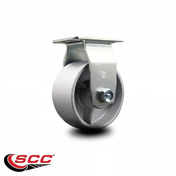 4 Inch Semi Steel Cast Iron Wheel Rigid Caster with Roller Bearing SCC